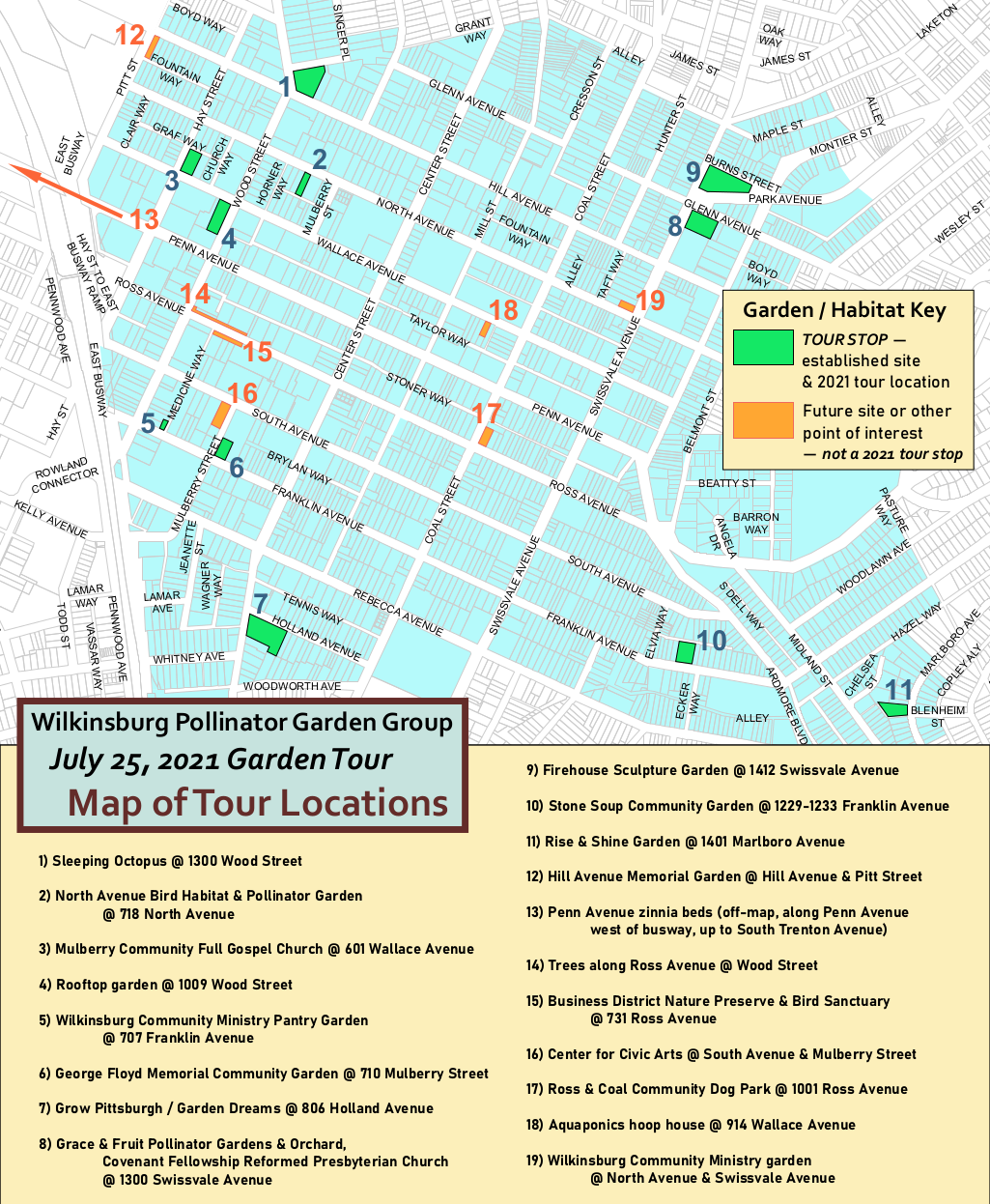 Wilkinsburg Pollinator Garden Group Home Page